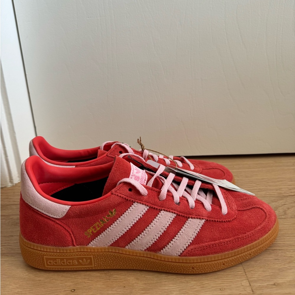 Adidas Handball Spezial Bright Red / Clear Pink US W 8.5